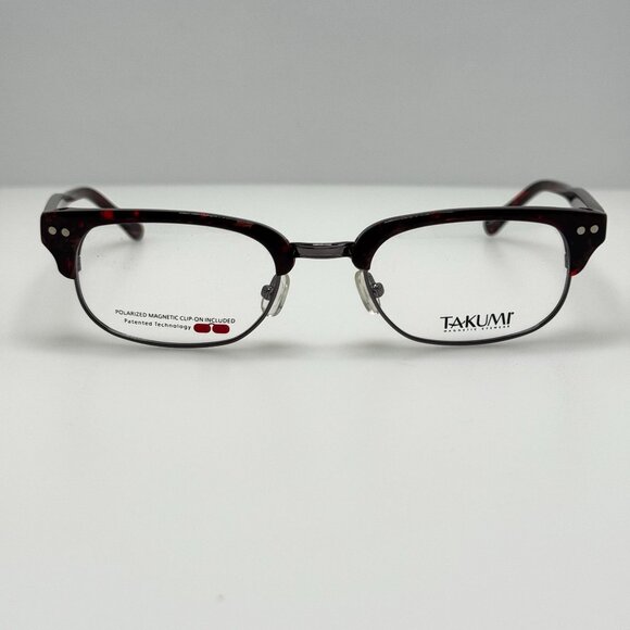 Takumi Eyeglasses Eye Glasses Frames TK922 30 51-21-140 W/ Clip main image 5